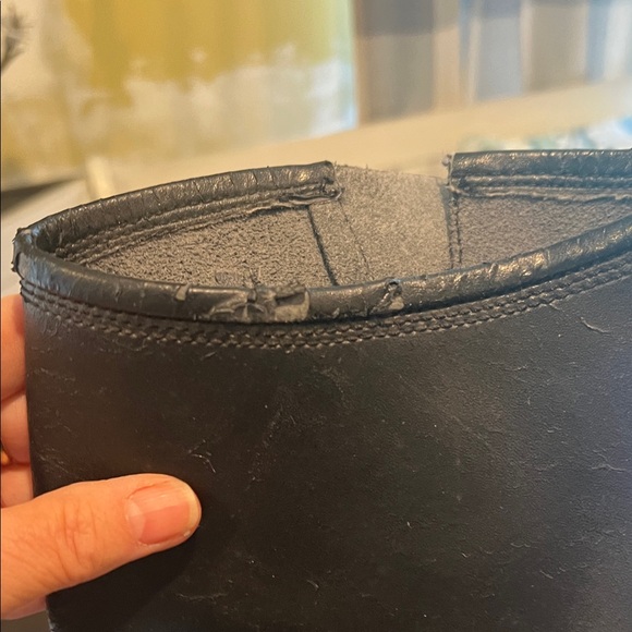 Men's Black Leather Buckle Boots - Picture 4 of 10